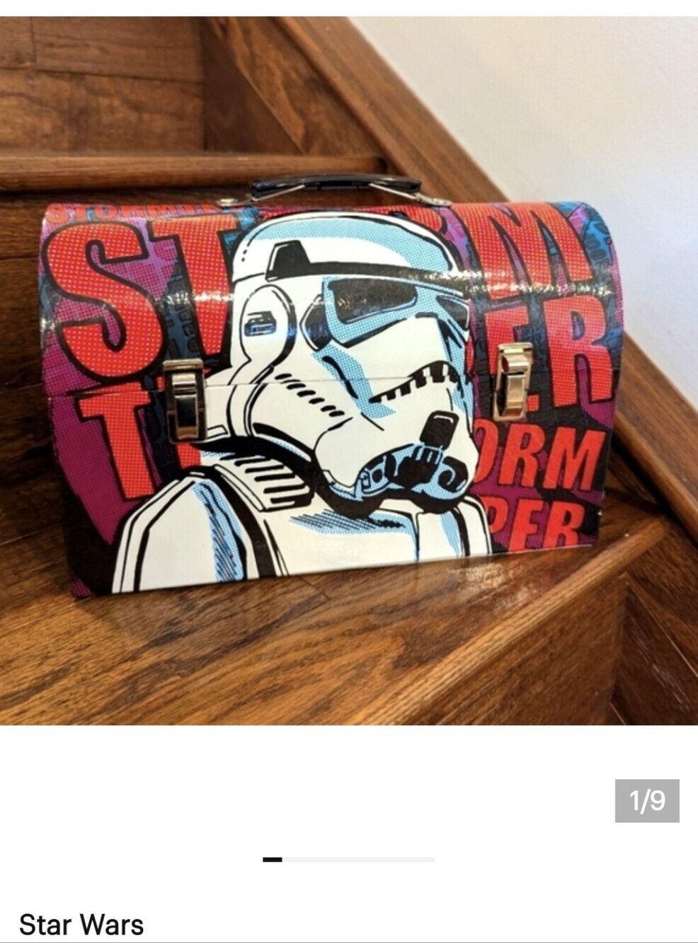 Rare Star Wars Stormtrooper Collectible Large Cardboard Domed storage Box- 11”